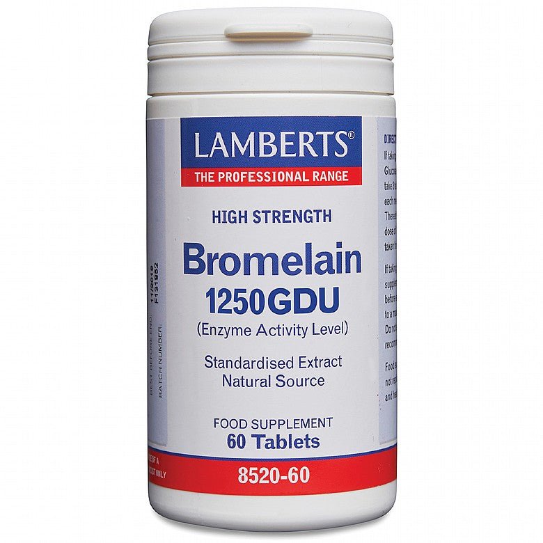 Lamberts Bromelain 1250gdu - Earthfare Supermarket - 5055148413118