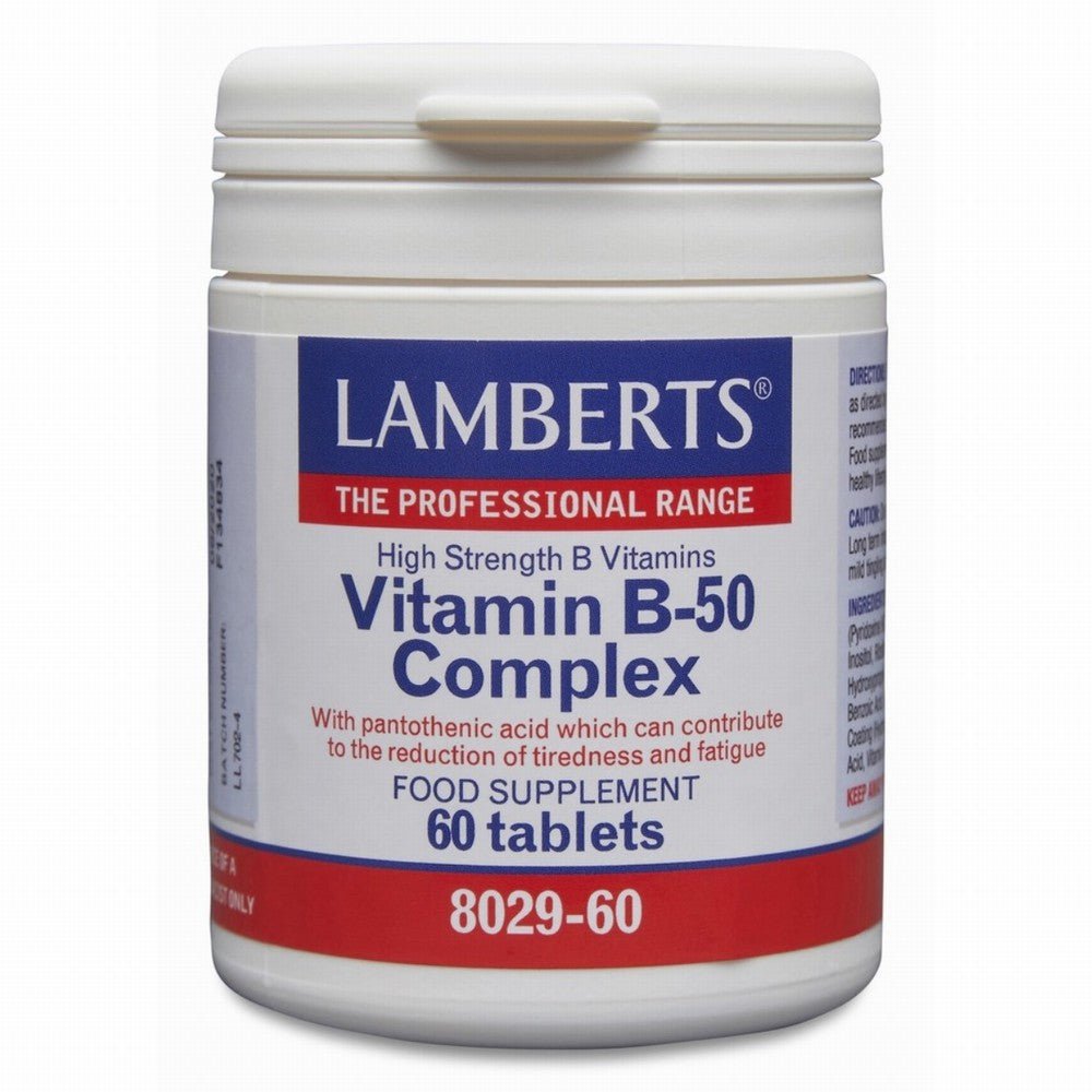 Lamberts Vitamin B50 Complex 60tabs - Earthfare Supermarket - 5055148400217