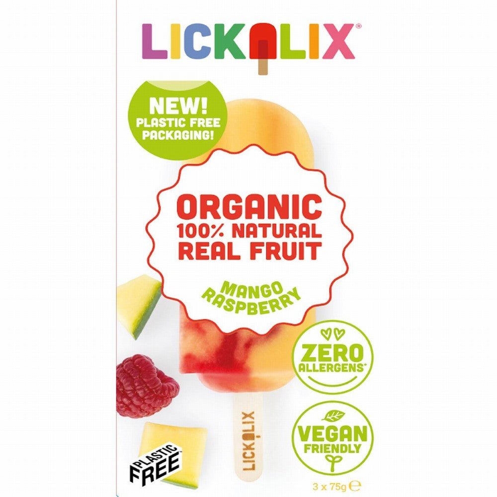 Lickalix Organic Mango Raspberry - Earthfare Supermarket - 5081304296998
