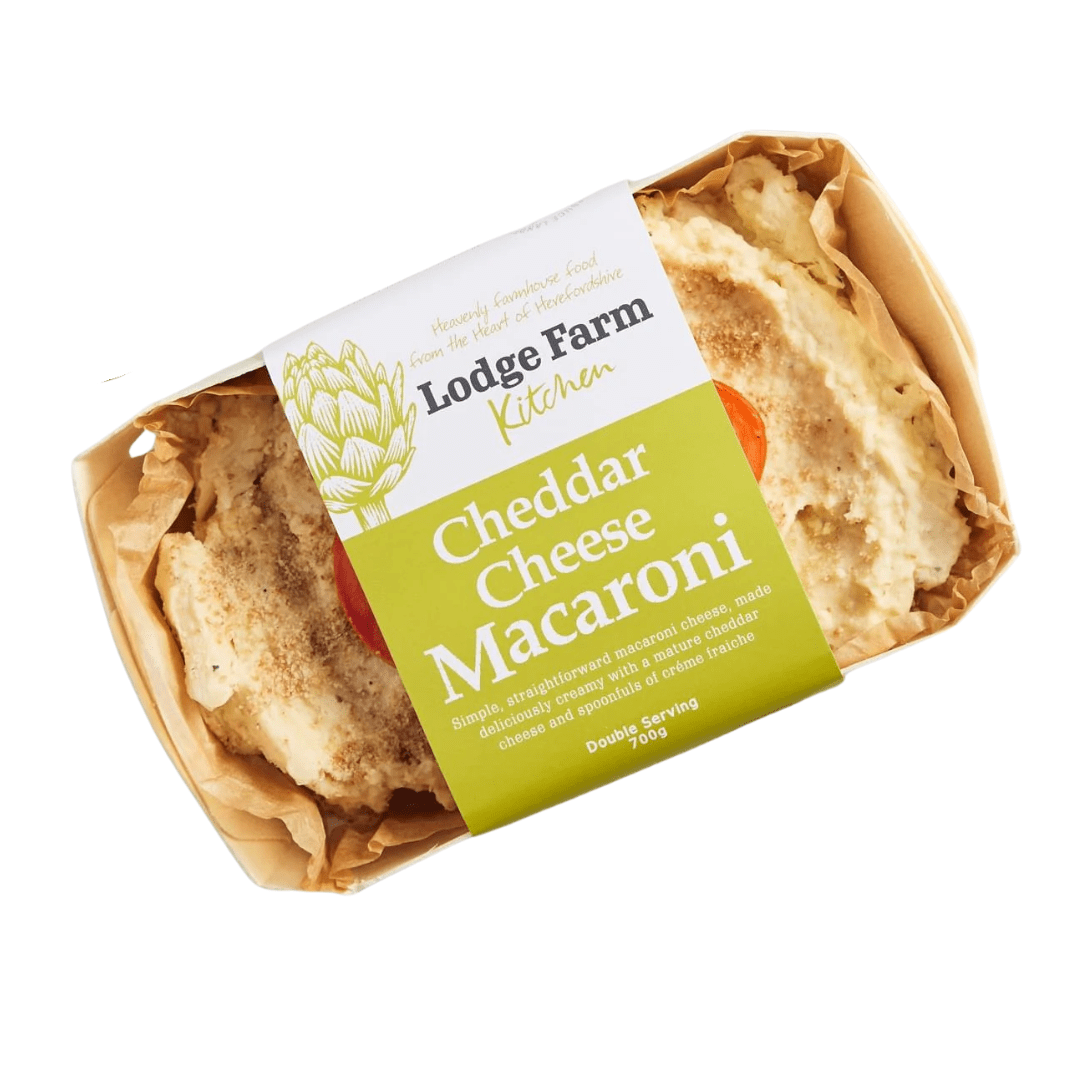 Lodge Farm Kitchen Cheddar Cheese Macaroni Single - Earthfare Supermarket - 5060240870578