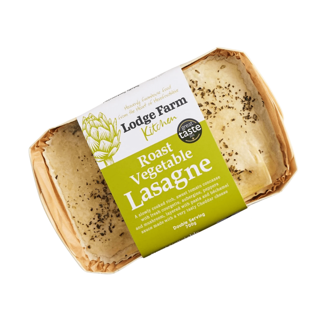 Lodge Farm Kitchen Roast Vegetable Lasagne Double - Earthfare Supermarket - 5060240870332