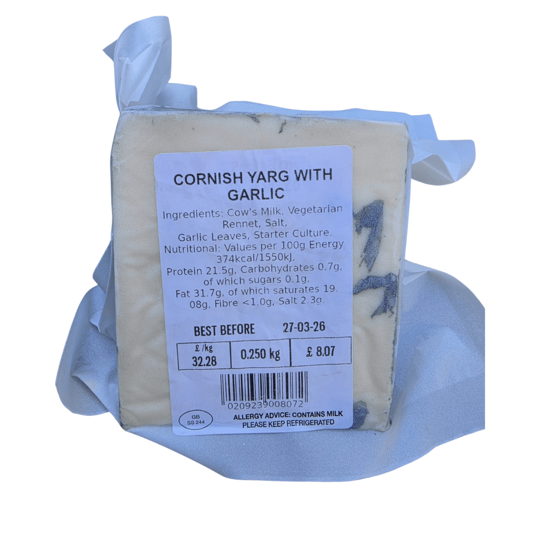 Longman's Cornish Yarg Garlic 200g - Earthfare Supermarket - 5060149630822