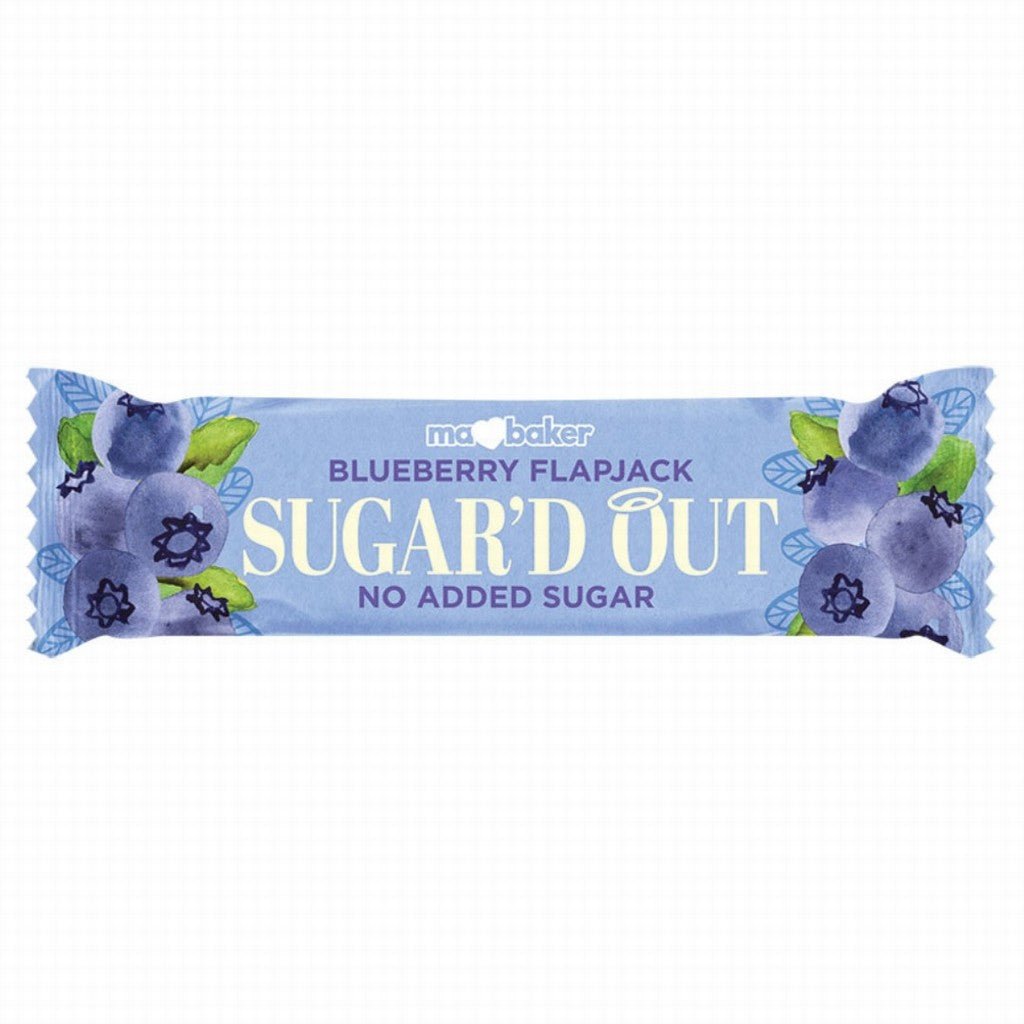 Ma Baker Sugar'D Out Flapjack Blueberry - Earthfare Supermarket - 5034444102919