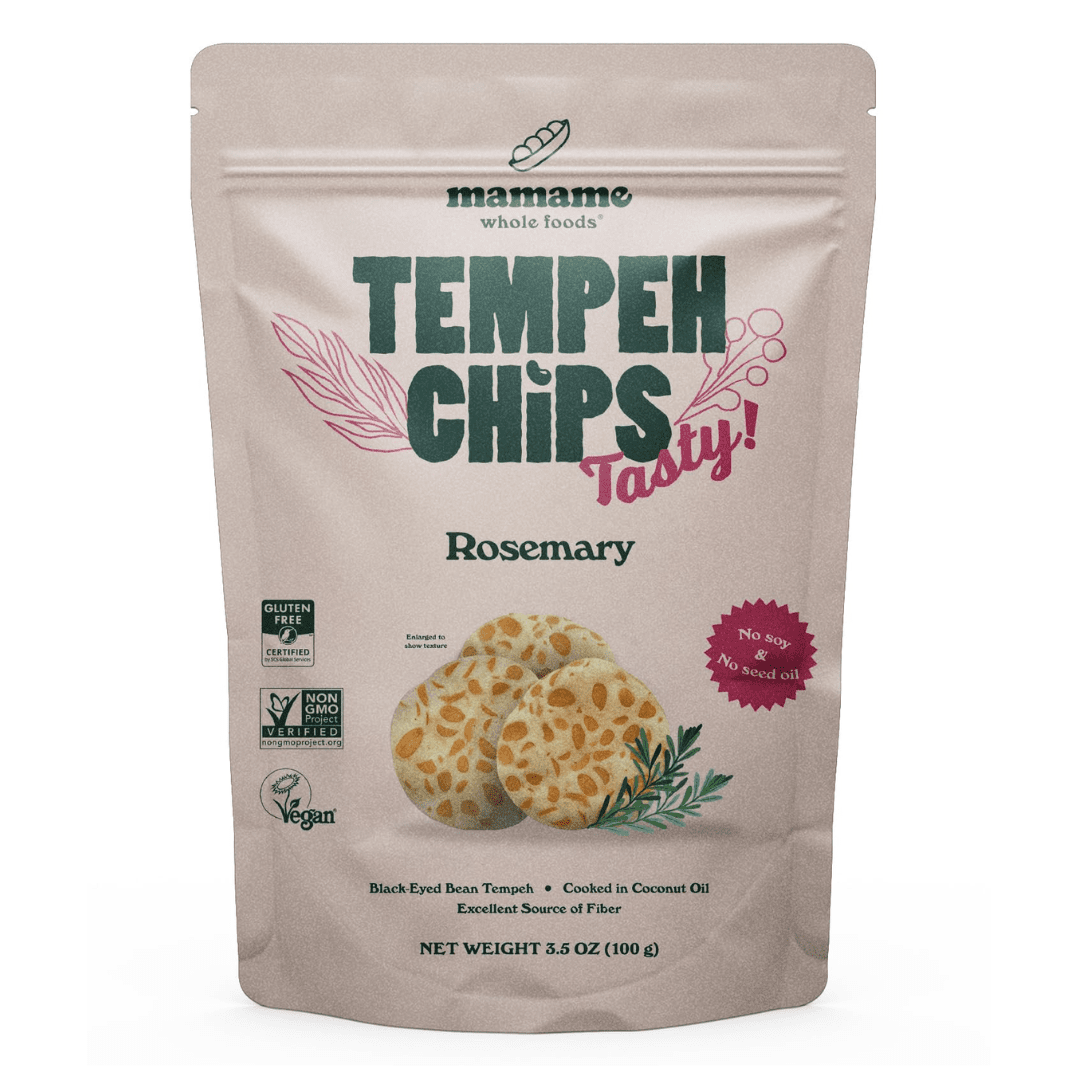 Mamame Tempeh Chips Rosemary 100G - Earthfare Supermarket - 850057681086