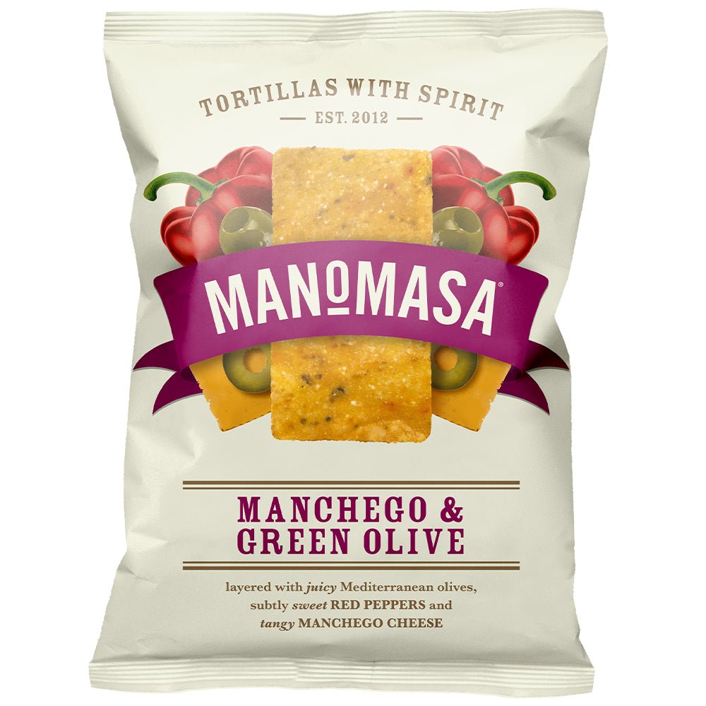 Manomasa Manchego & Green Olive Tortillas 140g - Earthfare Supermarket - 