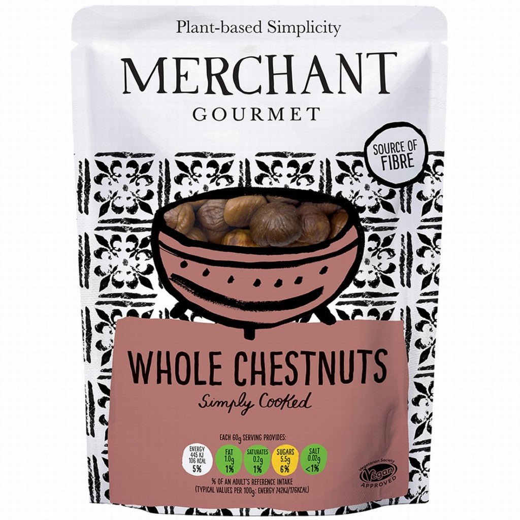 Merchant Gourmet Whole Chestnuts 180g - Earthfare Supermarket - 5018095115740