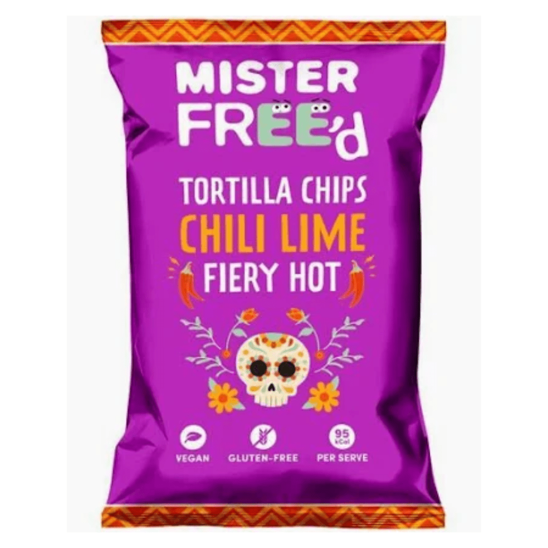 Mister Free'd Tortilla Chips With Chilli & Lime - Earthfare Supermarket - 5060367451353