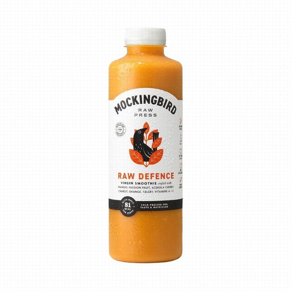 Mockingbird Raw Defence Smoothie Mango & Passion Fruit - Earthfare Supermarket - 5060406461848