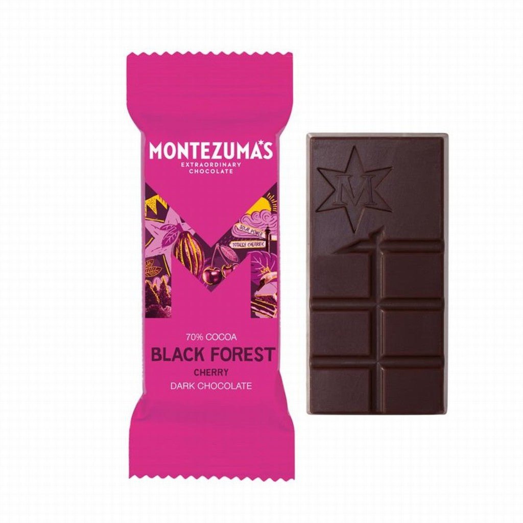 Montezuma's Black Forest Dark Choc with Cherry Mini Bar 25g - Earthfare Supermarket - 50011957