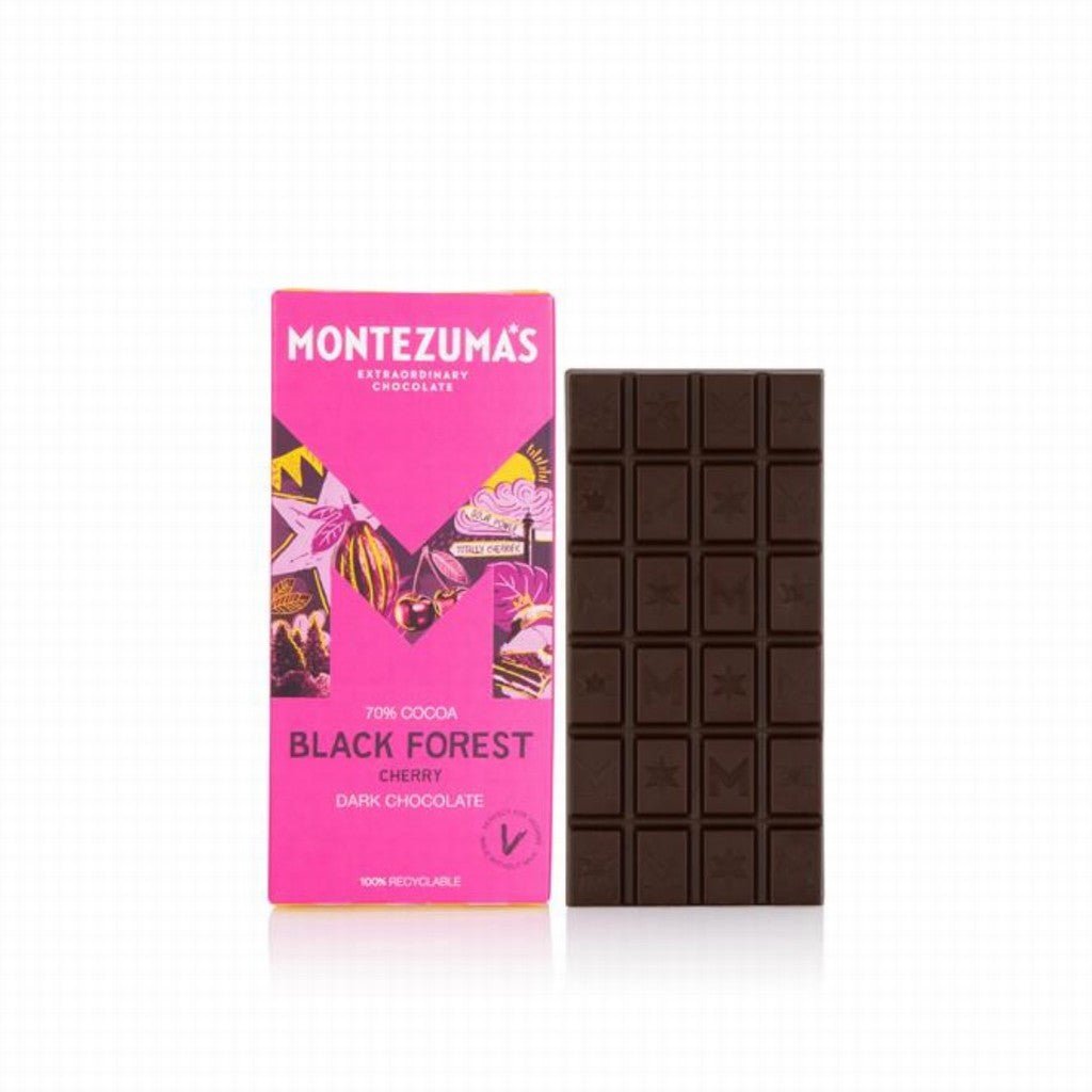 Montezuma's Black Forest Dark Chocolate With Cherry - Earthfare Supermarket - 5060719920285