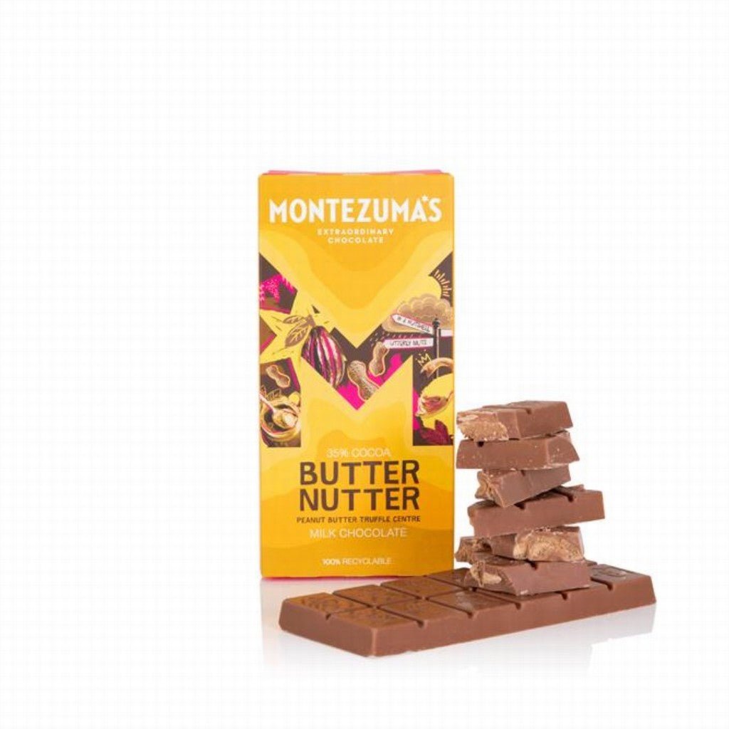 Montezuma's Butter Nutter Milk Chocolate With Peanut Butter - Earthfare Supermarket - 5060719920506