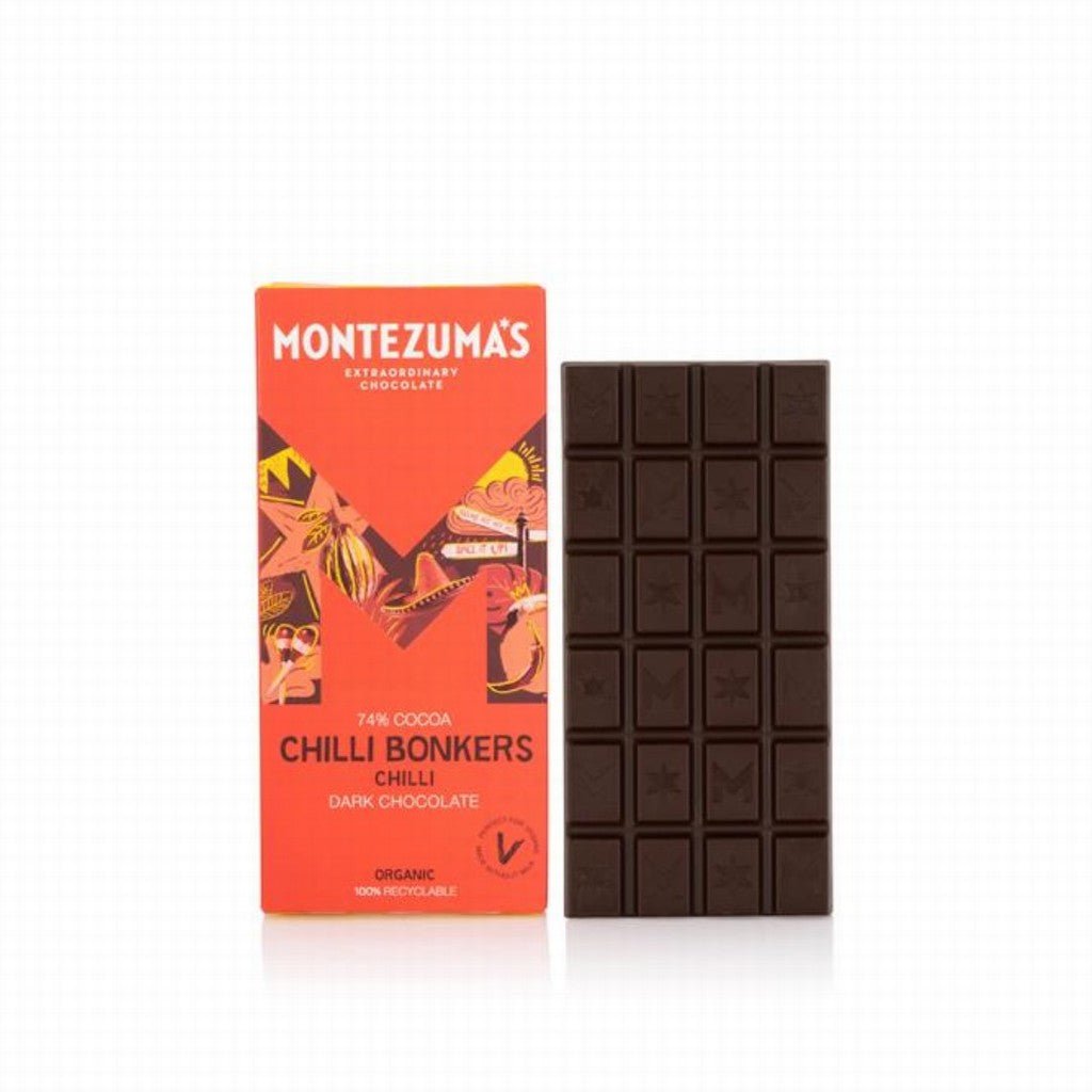 Montezuma's Chilli Bonkers Organic Dark Chilli Chocolate - Earthfare Supermarket - 5060719920308