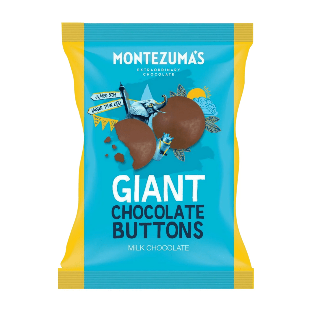 Montezuma's Giant Milk Chocolate Buttons 120g - Earthfare Supermarket - 5060719928069