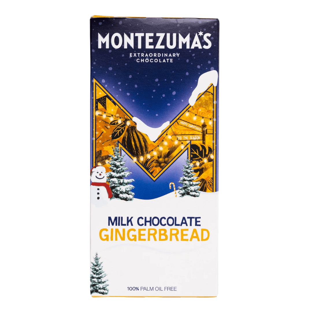 Montezuma's Milk Chocolate Gingerbread Bar 90g - Earthfare Supermarket - 5061120530056