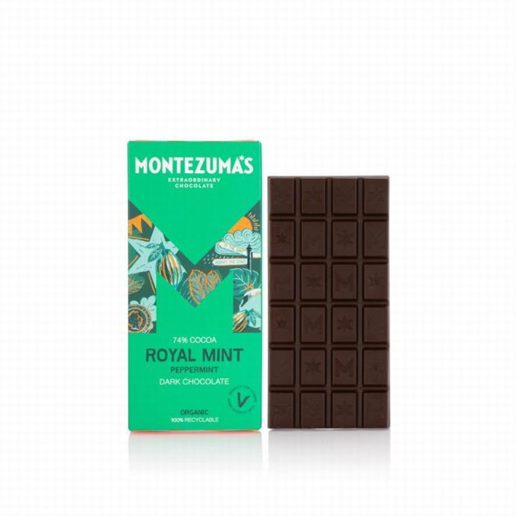 Montezuma's Royal Mint Dark Organic Chocolate With Mint - Earthfare Supermarket - 5060719920186