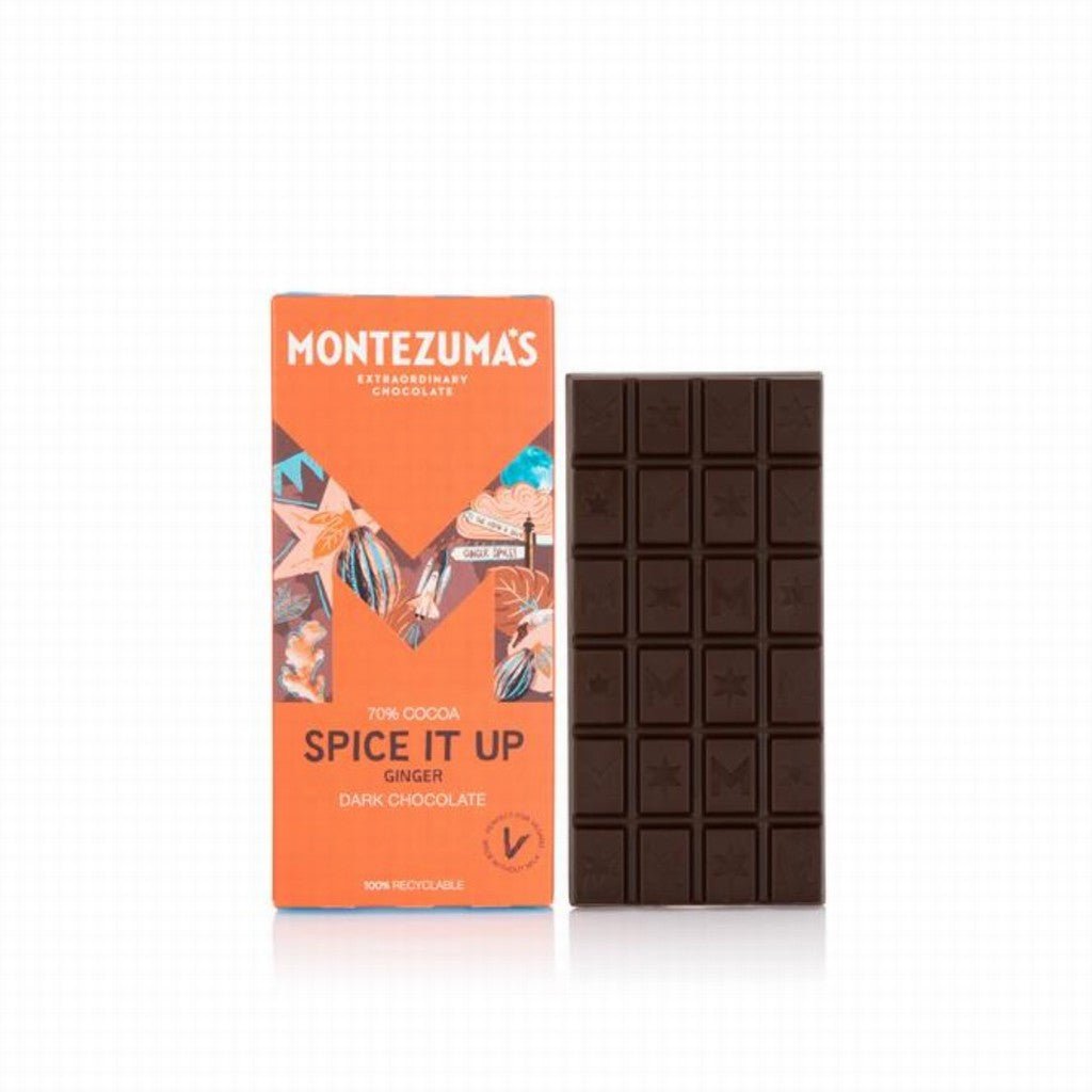 Montezuma's Spice It Up Dark Chocolate with Dragon Ginger - Earthfare Supermarket - 5060065062363