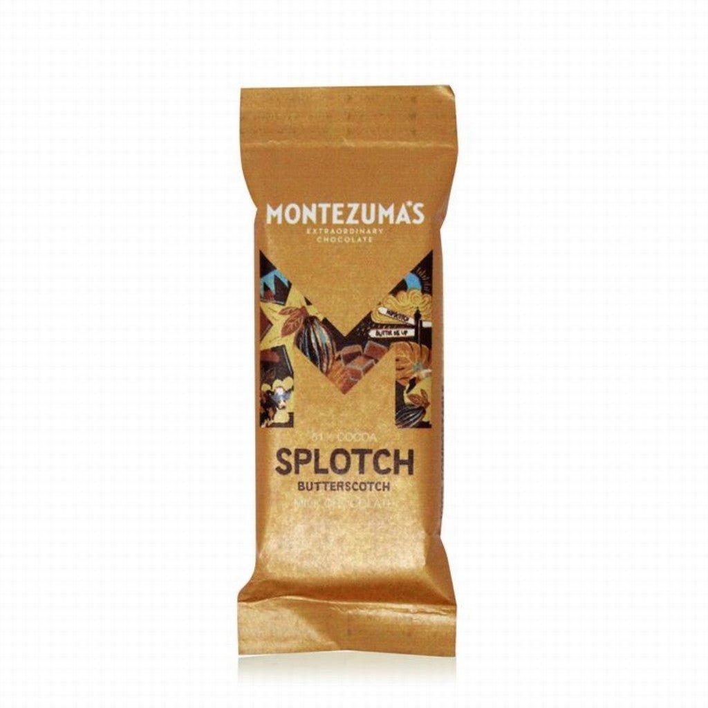 Montezuma's Splotch Organic 54% Milk Choc With Butterscotch 25G - Earthfare Supermarket - 50012886