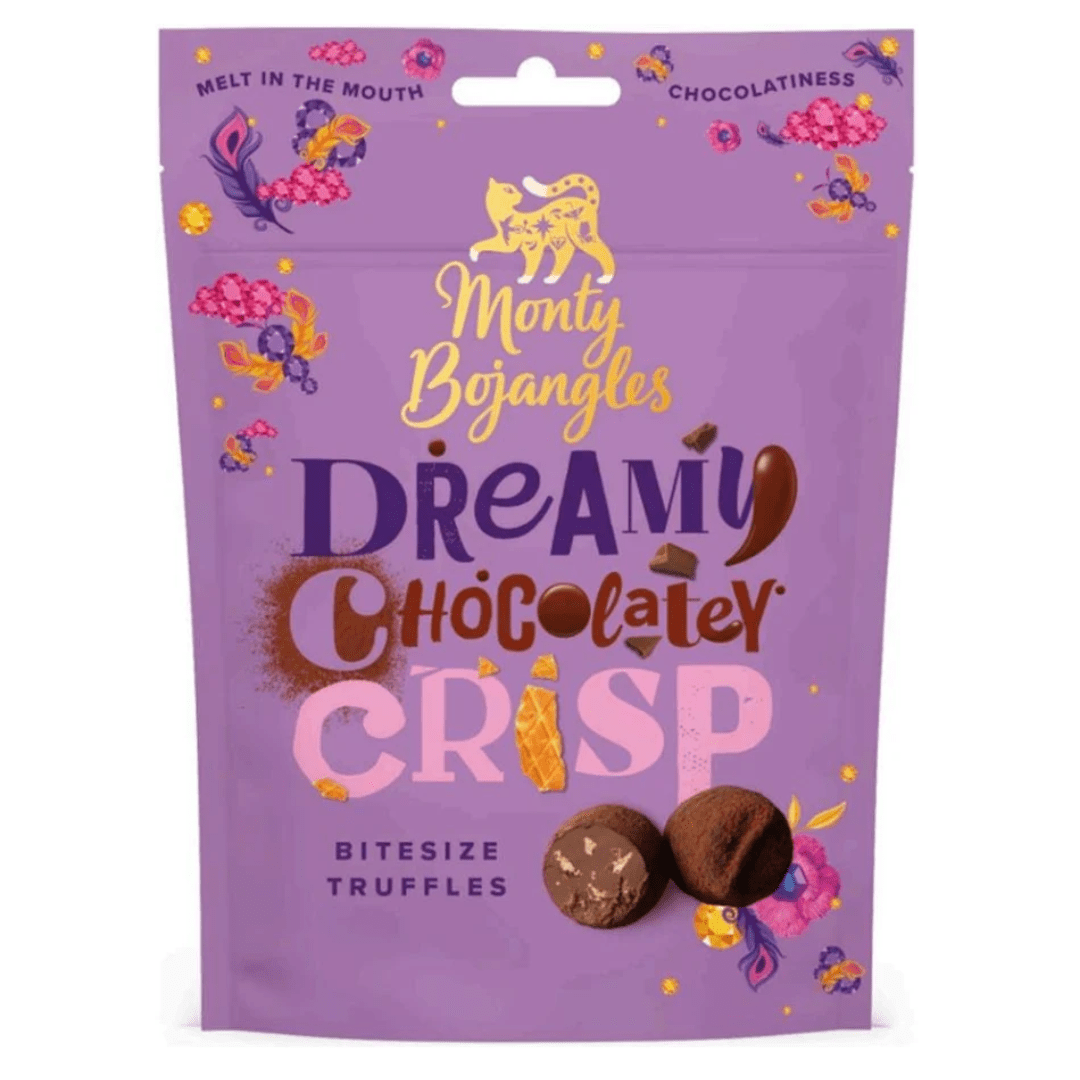 Monty Bojangles Dreamy Chocolatey Crisp Bitesize Truffles 100G - Earthfare Supermarket - 5060980961598