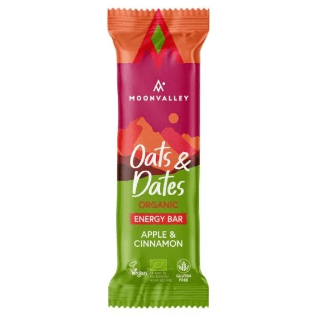 Moonvalley Organic Oats & Dates Energy Bar Apple & Cinnamon - Earthfare Supermarket - 7350102860945
