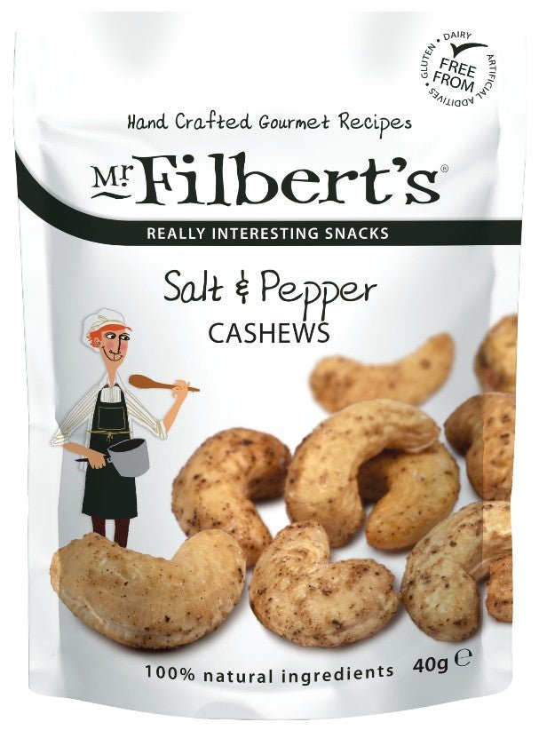 Mr Filberts Salt & Pepper Cashews - Earthfare Supermarket - 5060145050037