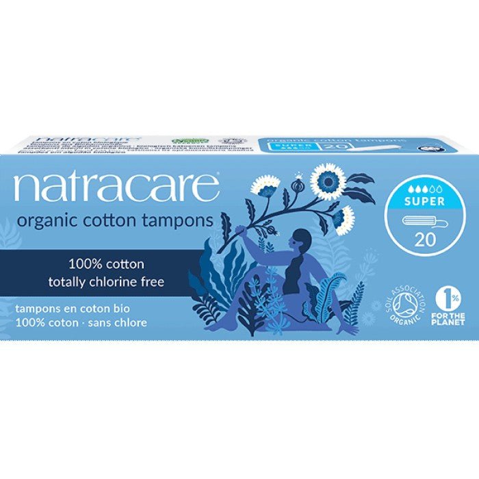 Natracare Organic Super Tampons 20Pack - Earthfare Supermarket - 782126002006
