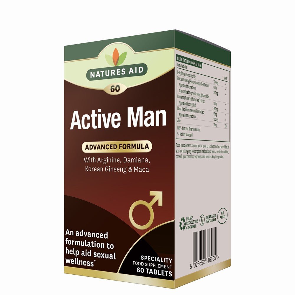 Natures Aid Active Man - Earthfare Supermarket - 5023652316065