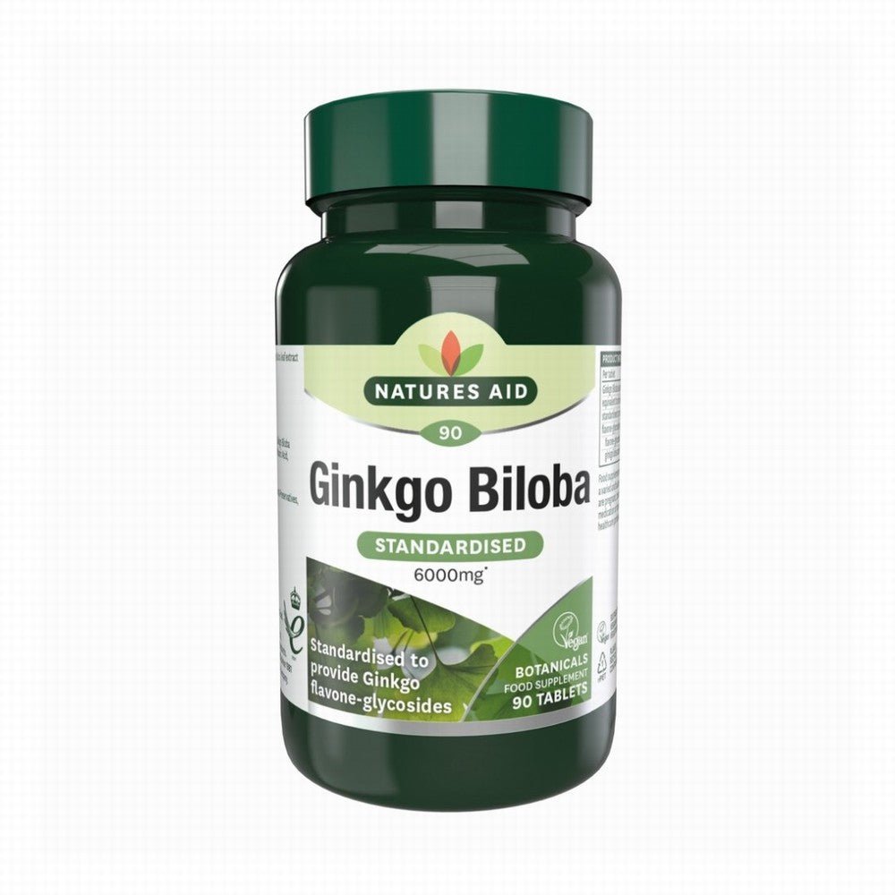 Natures Aid Ginkgo Biloba 6000Mg - Earthfare Supermarket - 5023652850903