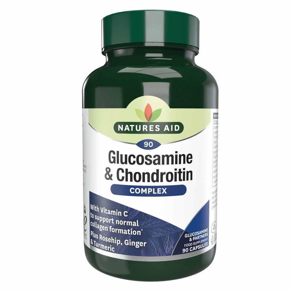 Natures Aid Glucosamine & Chondroitin Complex 90caps - Earthfare Supermarket - 5023652274105