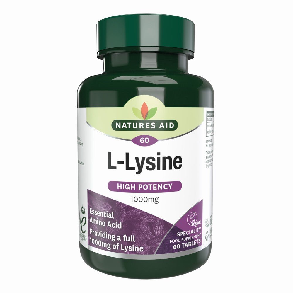 Natures Aid L - Lysine 1000Mg - Earthfare Supermarket - 5023652297067
