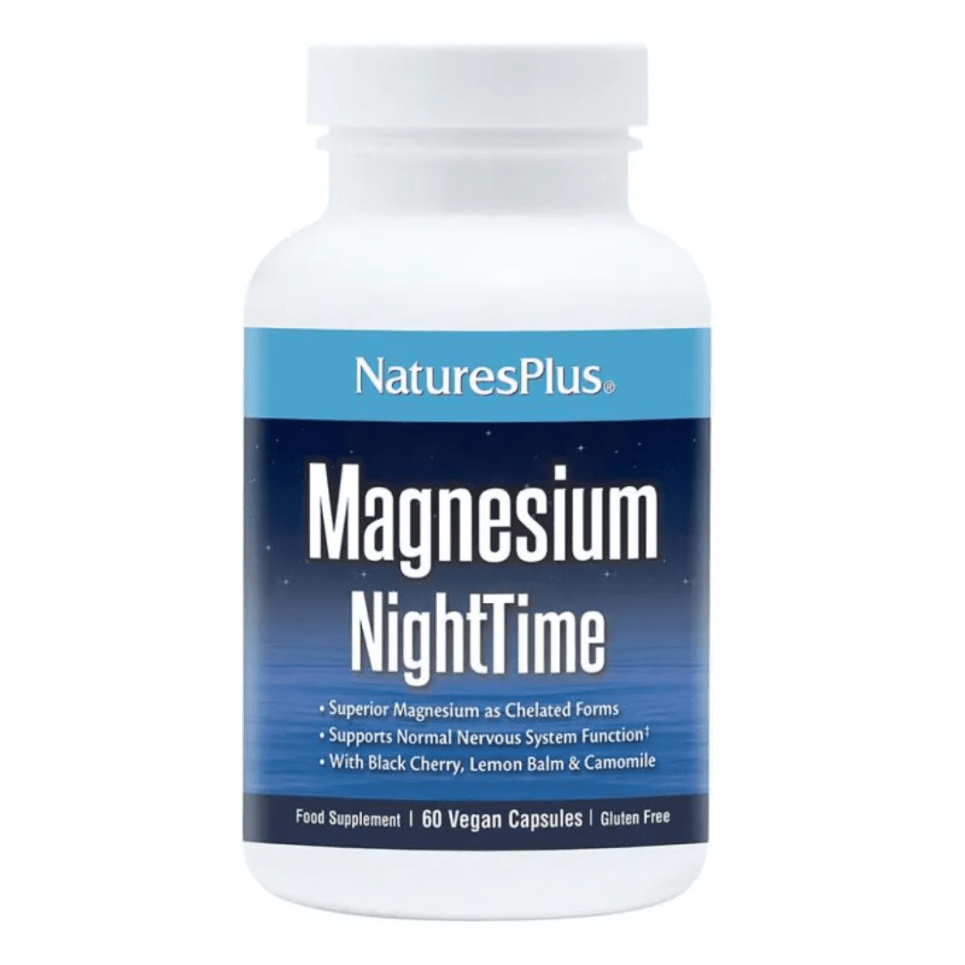 Natures Plus Magnesium Night Time Cap 60 - Earthfare Supermarket - 097467336018