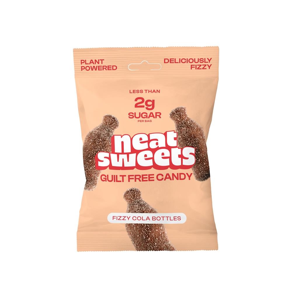 Neat Sweets Low Sugar Plant Based Fizzy Cola Bottles 50g - Earthfare Supermarket - 5070002635222