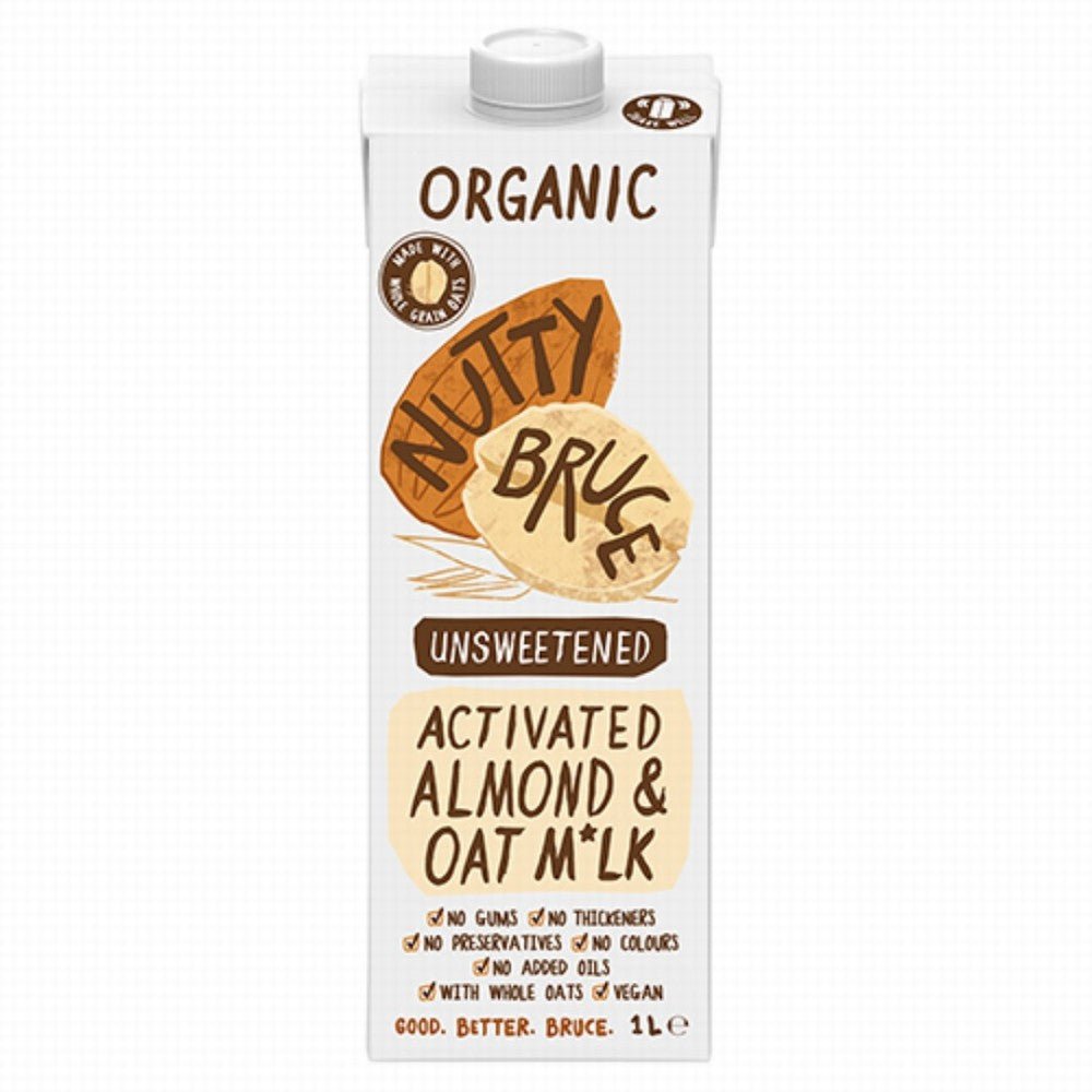 Nutty Bruce Organic Activated Almond & Oat M*Lk - Earthfare Supermarket - 9340784003424