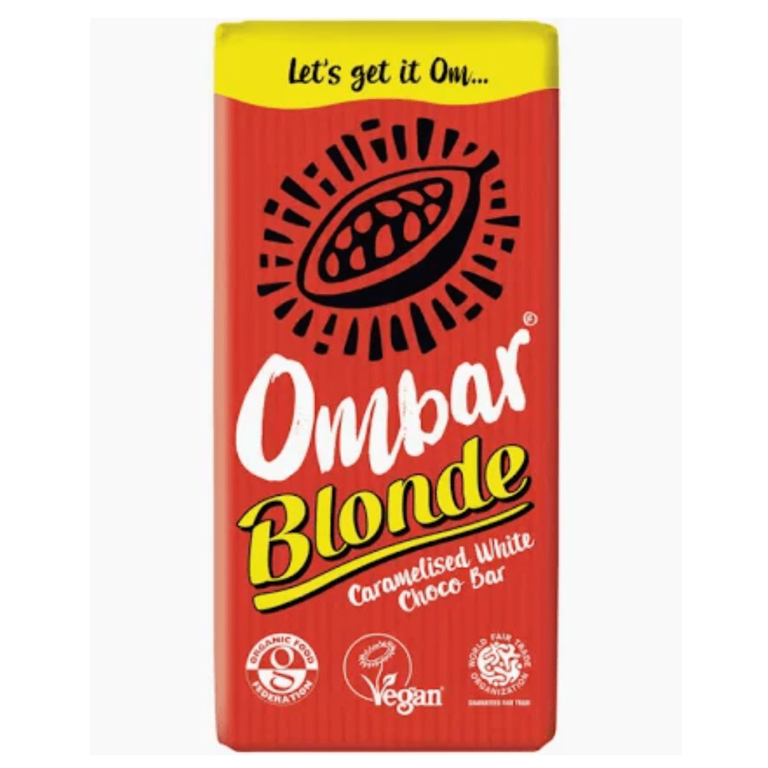 Ombar Blonde Caramelised White Choco Bar 70g - Earthfare Supermarket - 5060102662761