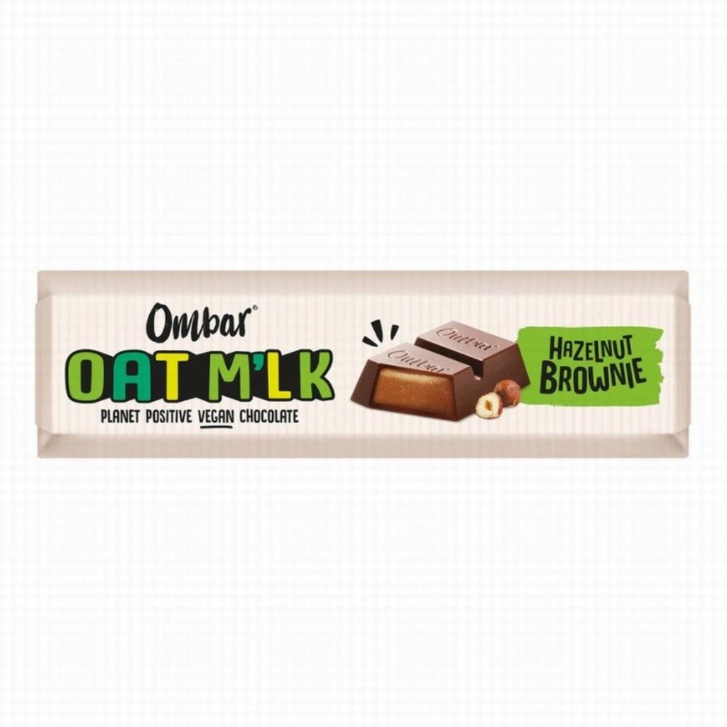 Ombar Oat M'lk Hazelnut Brownie Filled Bar - Earthfare Supermarket - 5060102662518