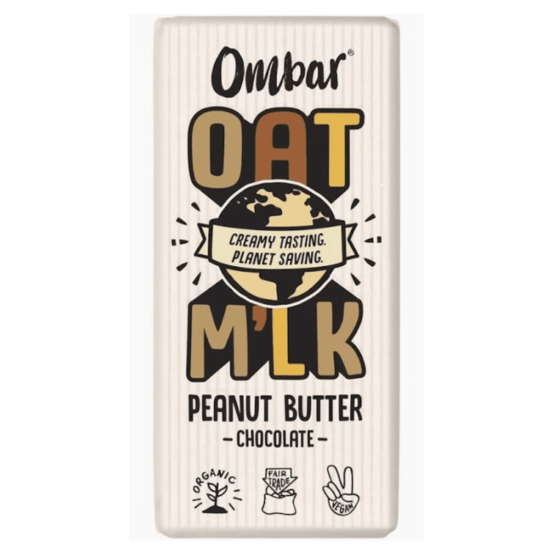 Ombar Oat M'lk Peanut Butter Chocolate Bar 70g - Earthfare Supermarket - 5060102662778