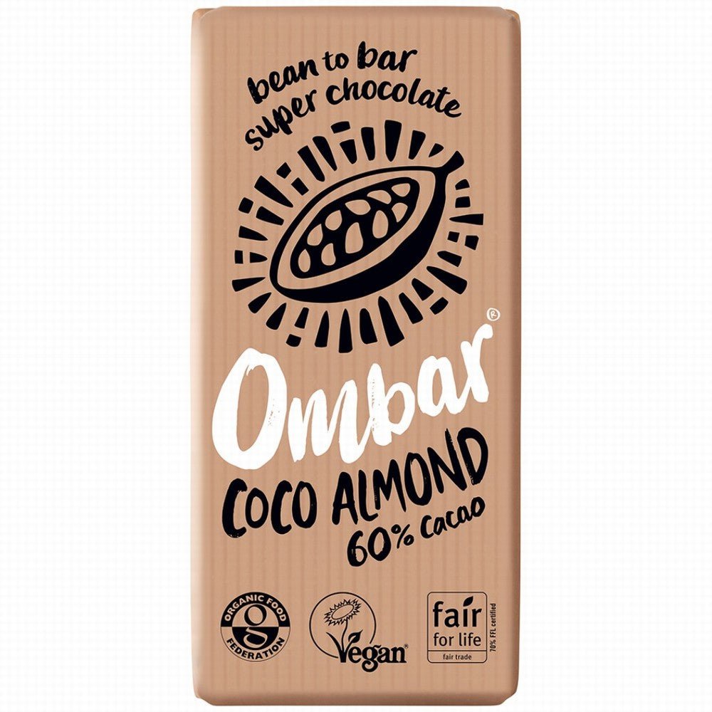 Ombar Organic Coco Almond 60% Cacao - Earthfare Supermarket - 5060102662129
