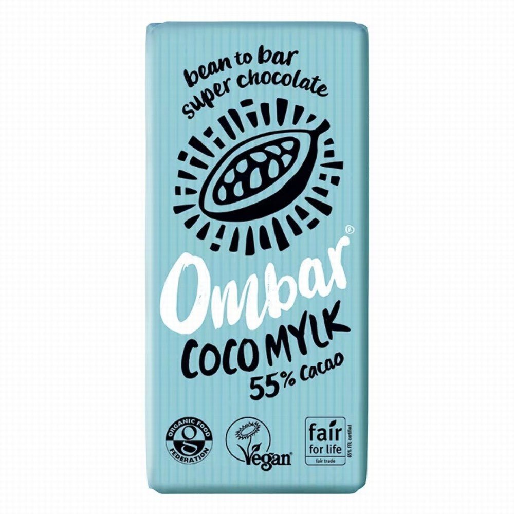 Ombar Organic Coco Mylk 55% Cacao 35G - Earthfare Supermarket - 5060102661870