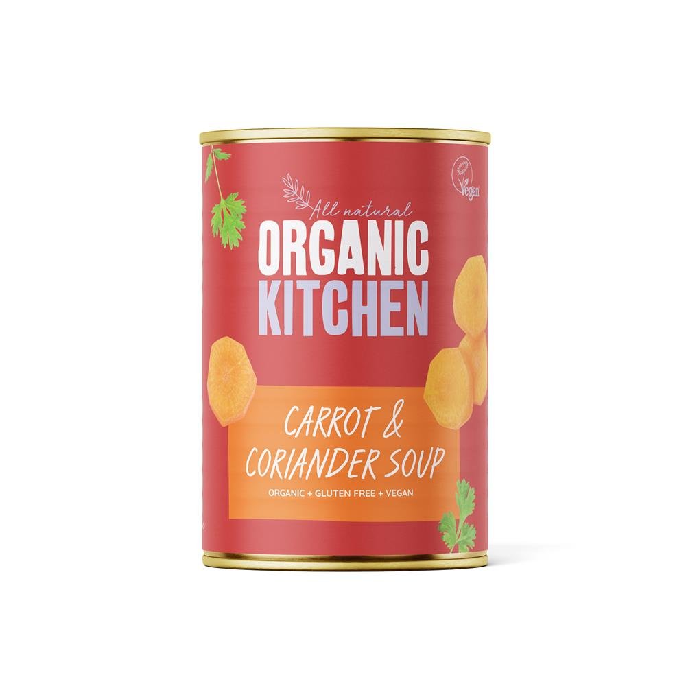 Organic Kitchen Carrot & Coriander Soup 400g - Earthfare Supermarket - 5055177501848