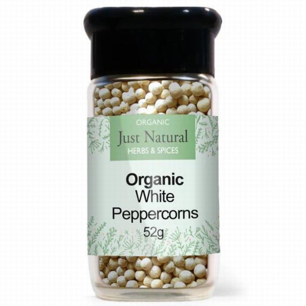 Organic White Peppercorns 52G - Earthfare Supermarket - 5056078807121
