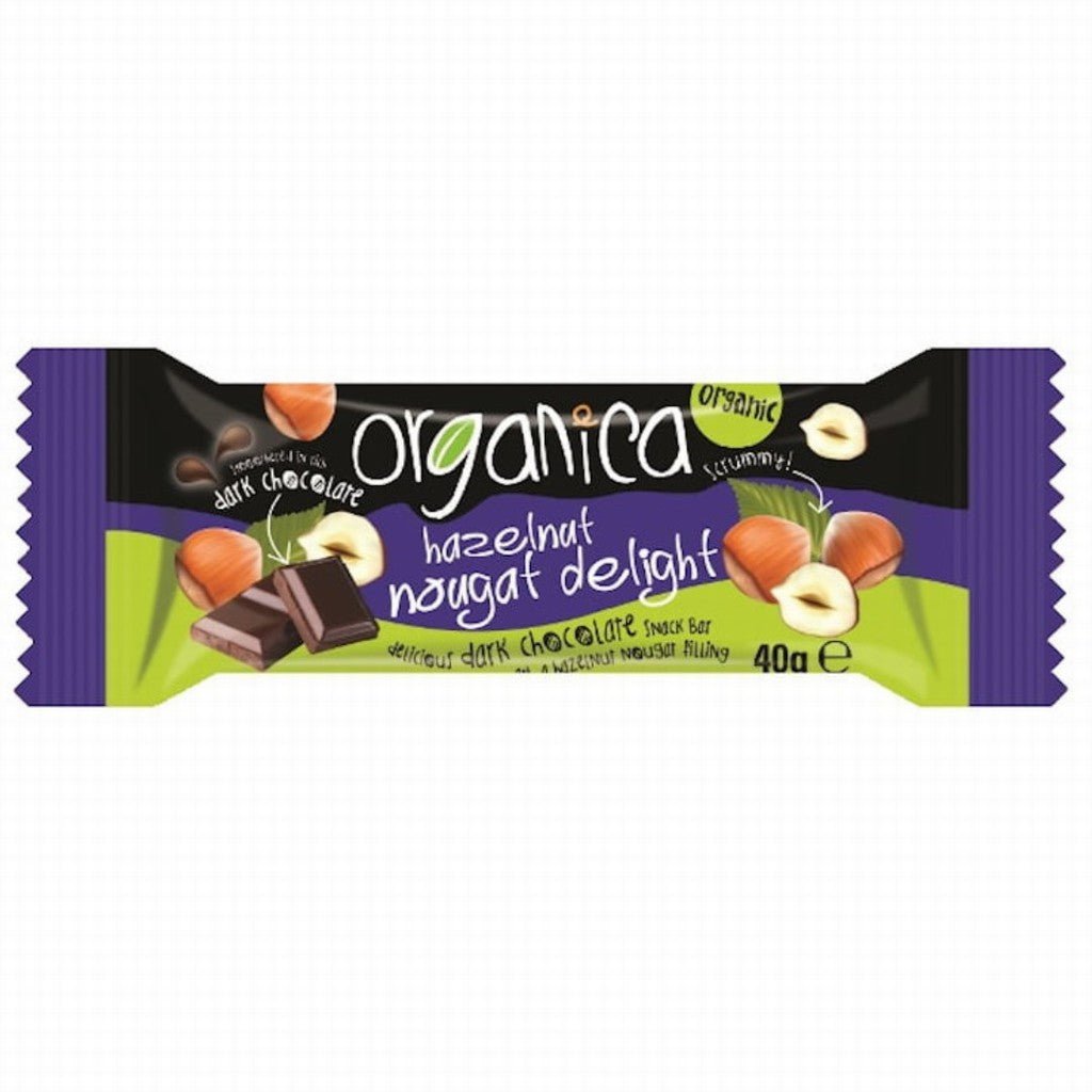 Organica Hazelnut Nougat Dark Chocolate - Earthfare Supermarket - 5060005461218