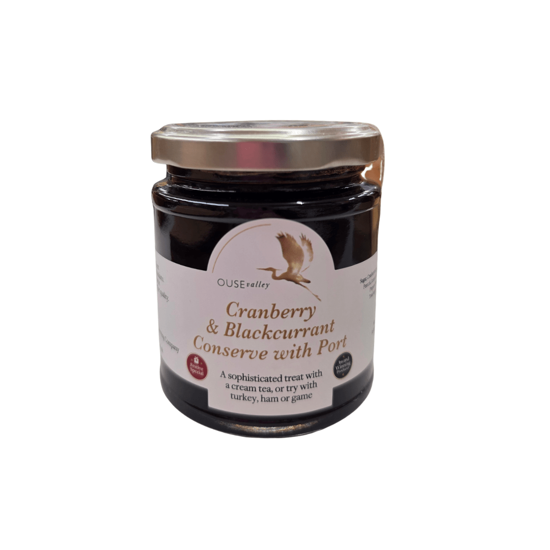 Ouse Valley Cranberry & Blackcurrant Conserve with Port 227g - Earthfare Supermarket - 5060125830161