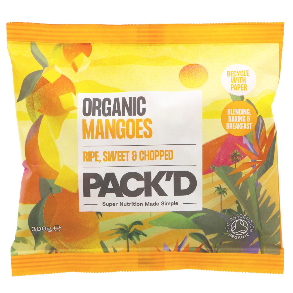 Pack'd Organic Mango 300g - Earthfare Supermarket - 5060465810496