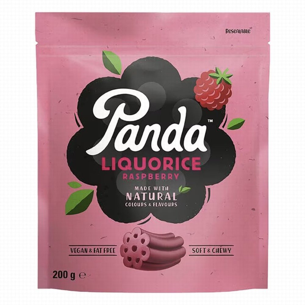 Panda Raspberry Liquorice 200g - Earthfare Supermarket - 075172071905