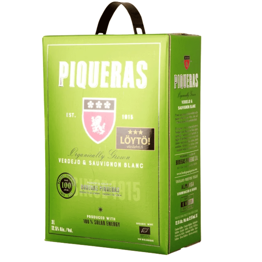 Piqueras Verdejo/Sauvignon White Wine Box 3L - Earthfare Supermarket - 8414837061219