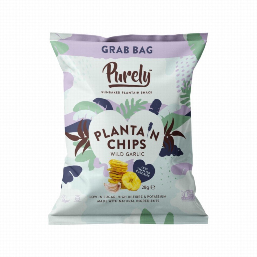Purely Chips Wild Garlic 28G - Earthfare Supermarket - 5060537380056