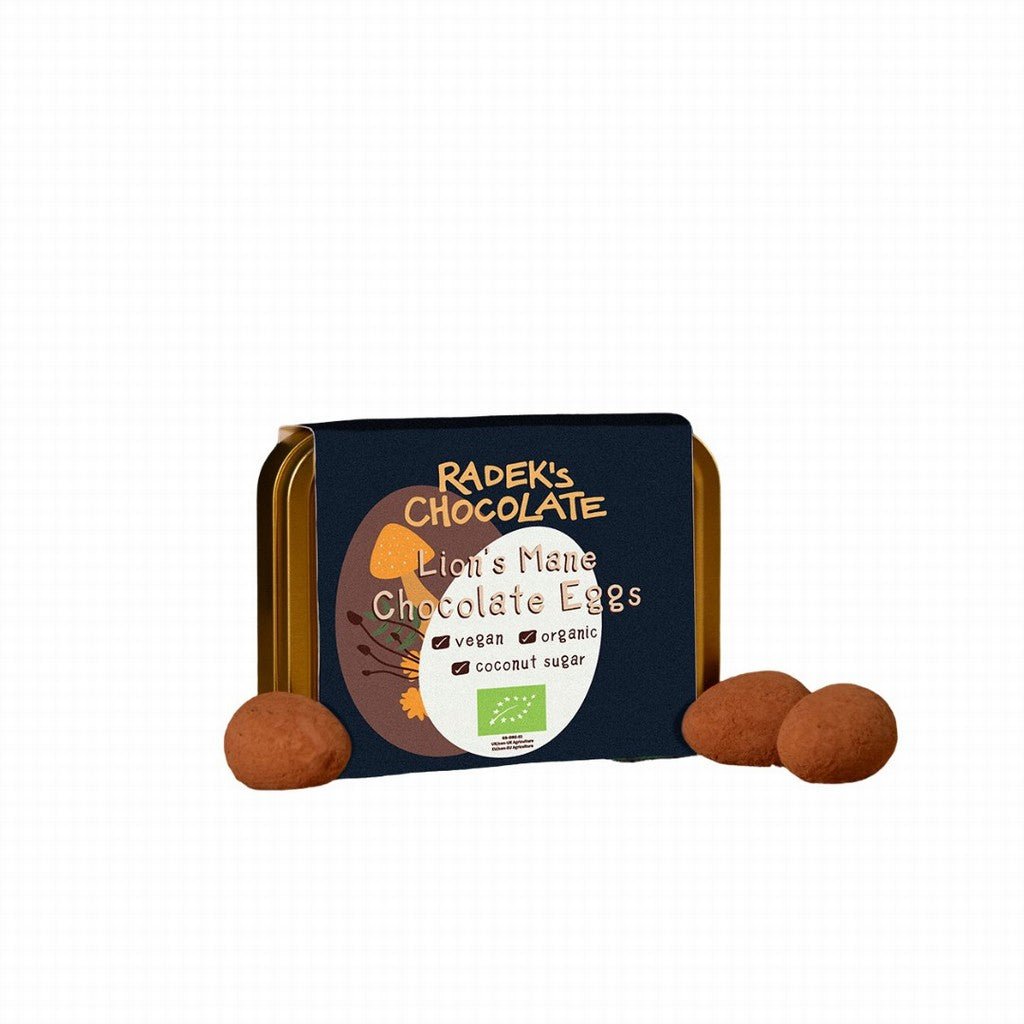 Radeks Lions Mane Chocolate Eggs - Earthfare Supermarket - 0780627355461