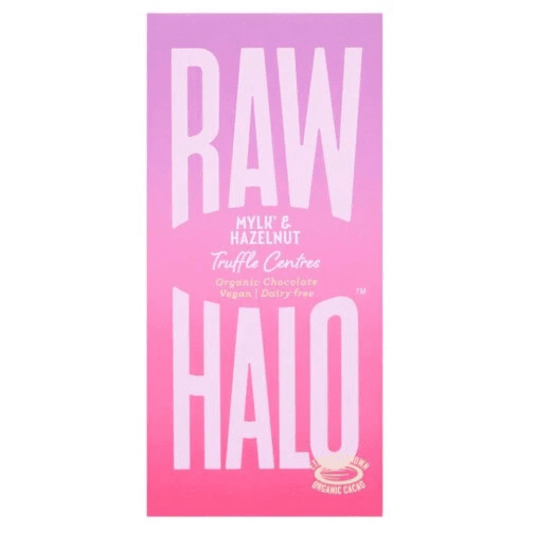 Raw Halo Organic Raw Chocolate Mylk Hazelnut Truffle 90G - Earthfare Supermarket - 5060430551836