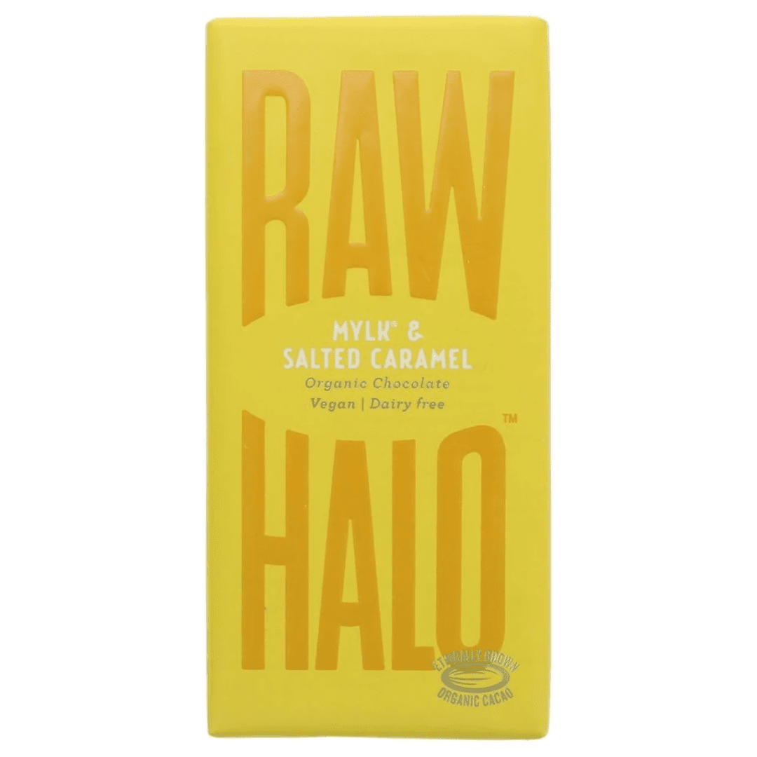 Raw Halo Organic Raw Chocolate Mylk & Salted Caramel 70G - Earthfare Supermarket - 5060430551812