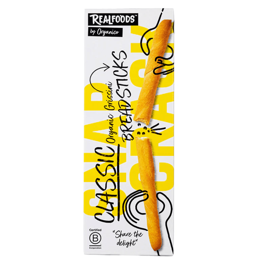 Realfood Organic Classic Grissini Breadsticks - Earthfare Supermarket - 5034210140015