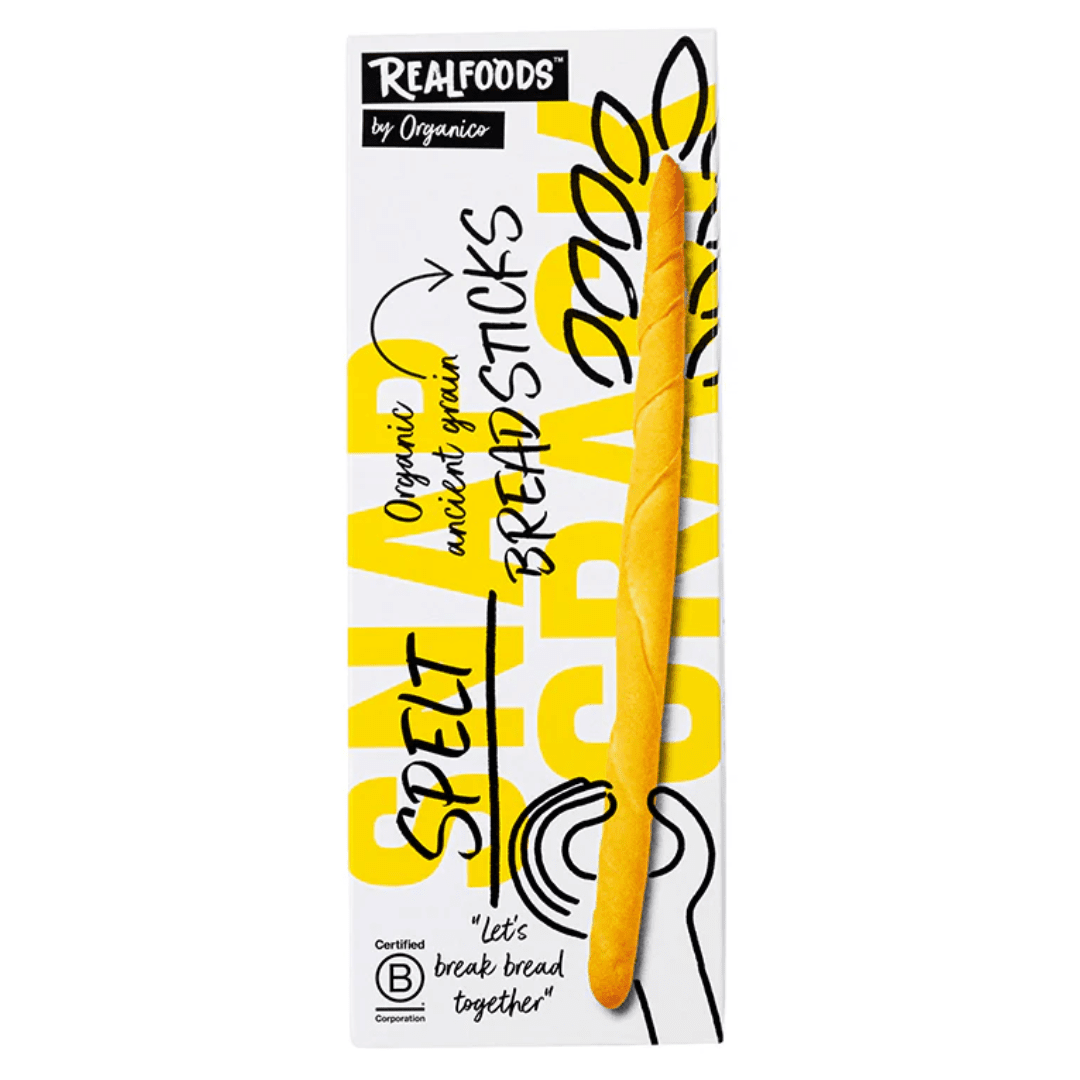 Realfood Organic Spelt Breadsticks - Earthfare Supermarket - 5034210140022